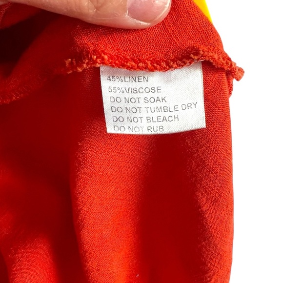 MVN The Label Feast of Fire Midi Dress Orange Size US 10 - Picture 8 of 11